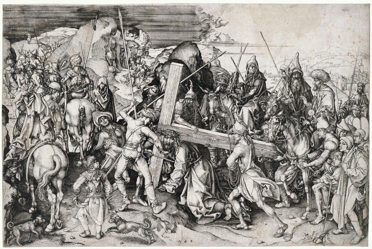 Velké nesení kříže od Martin Schongauer