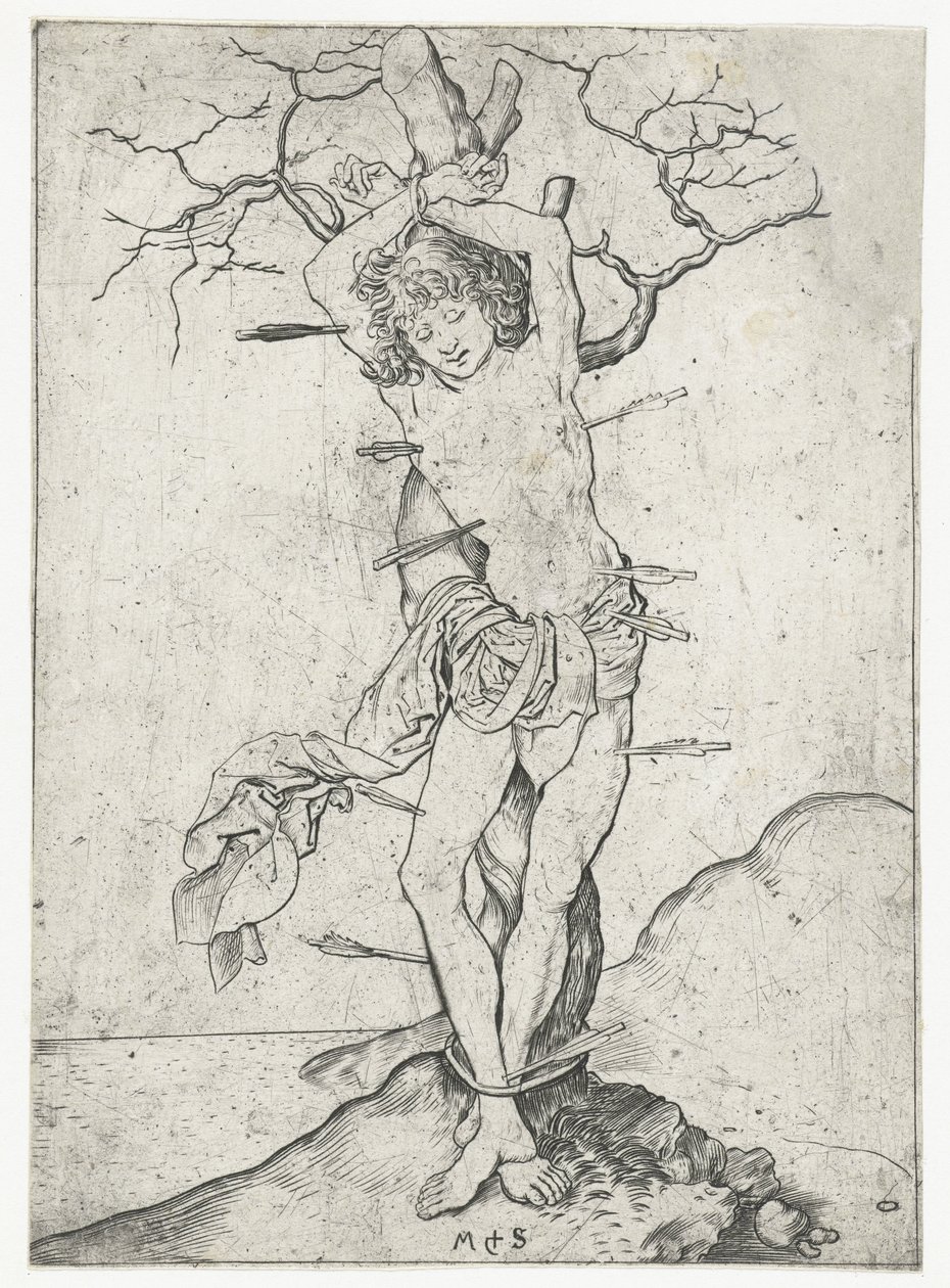 Svatý Šebestián od Martin Schongauer