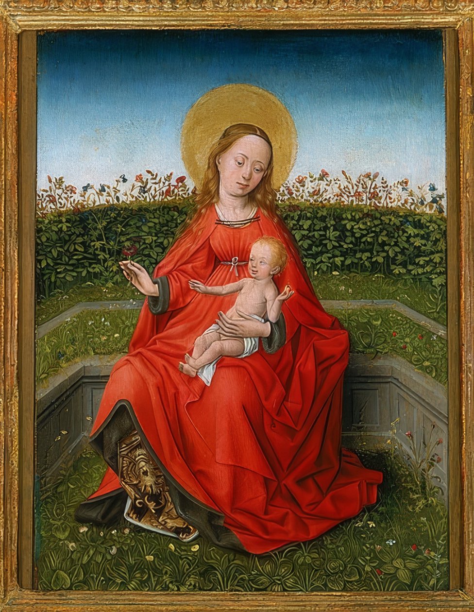 Madonna v růžové zahradě od Martin Schongauer