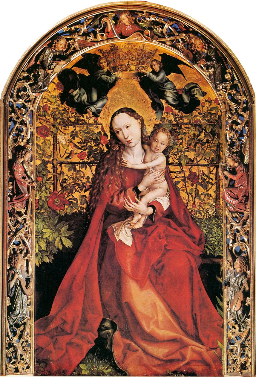 Madona v růžové zahradě, 1473 od Martin Schongauer