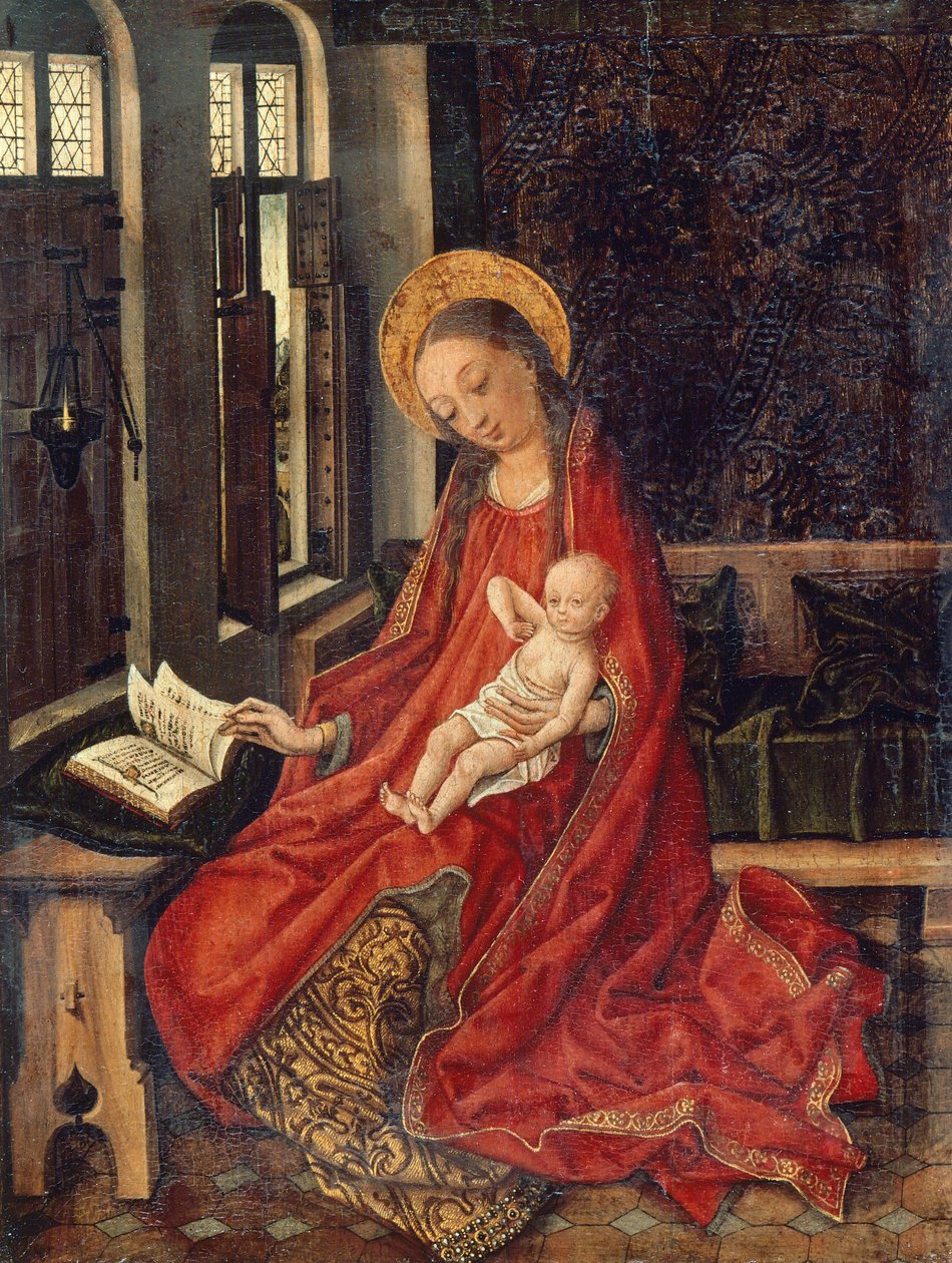 Madonna s dítětem v pokoji, od Martina Schongauera (cca 1430-1491) od Martin Schongauer
