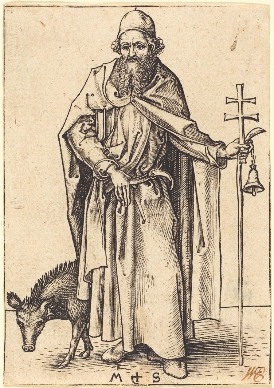 Svatý Antonín od Martin Schongauer