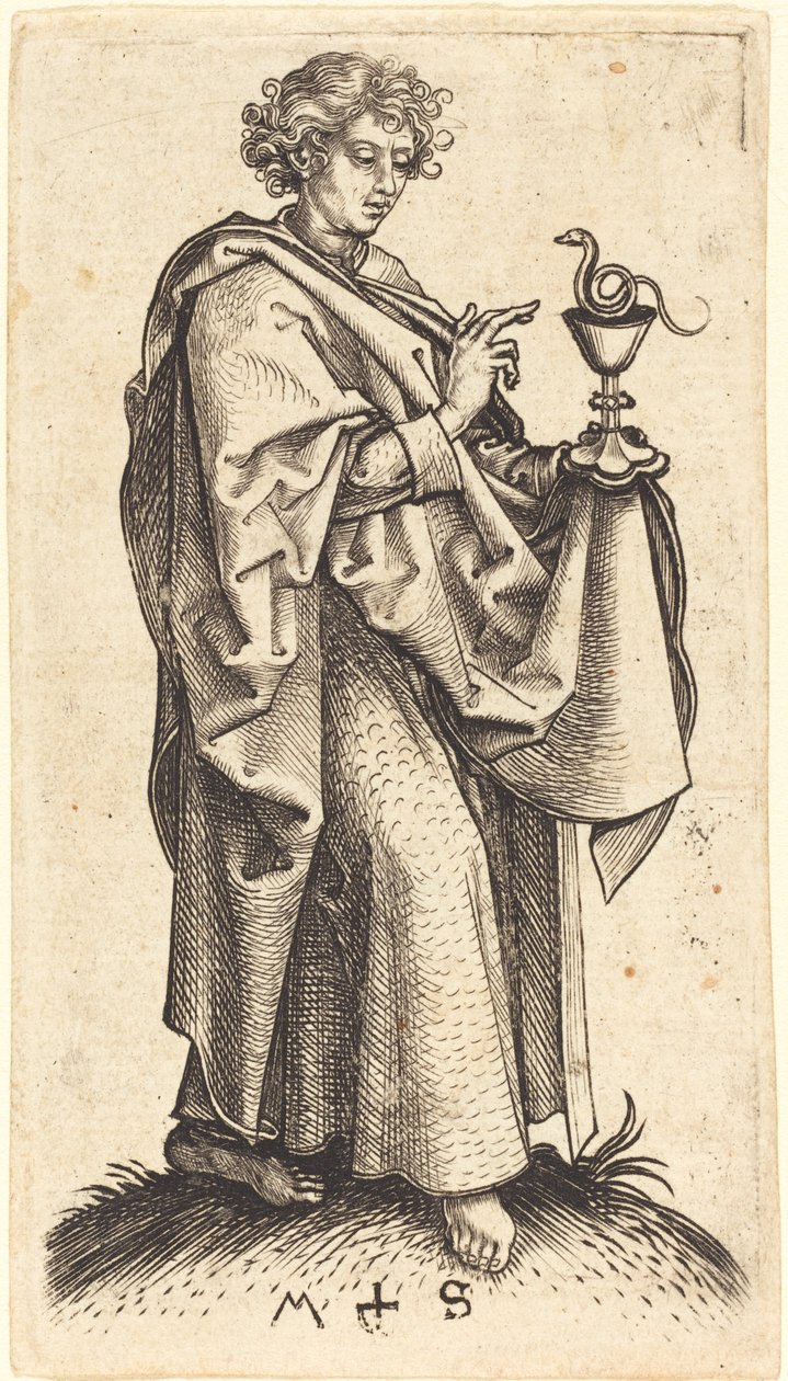 Svatý Jan Evangelista od Martin Schongauer