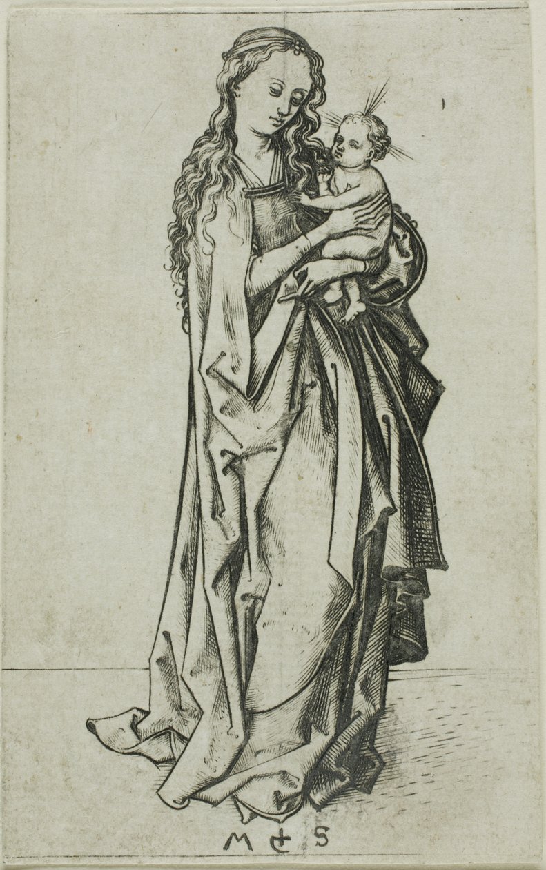 Malá stojící Madona s dítětem od Martin Schongauer