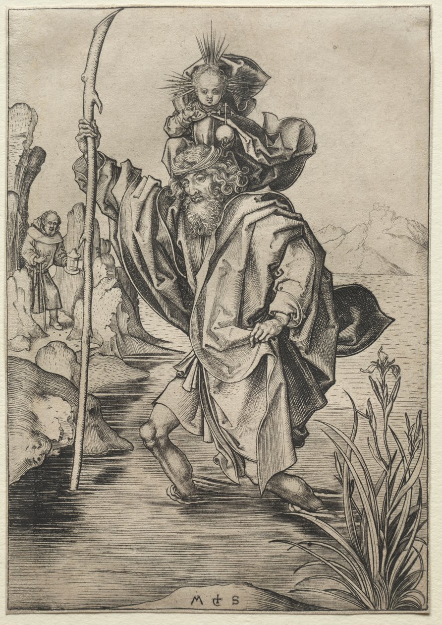 Svatý Kryštof od Martin Schongauer