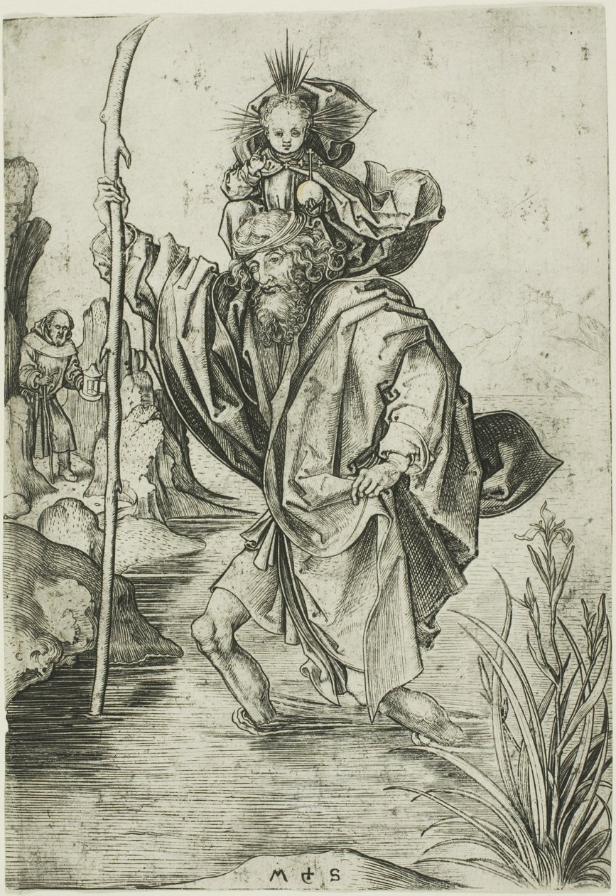 Svatý Kryštof od Martin Schongauer