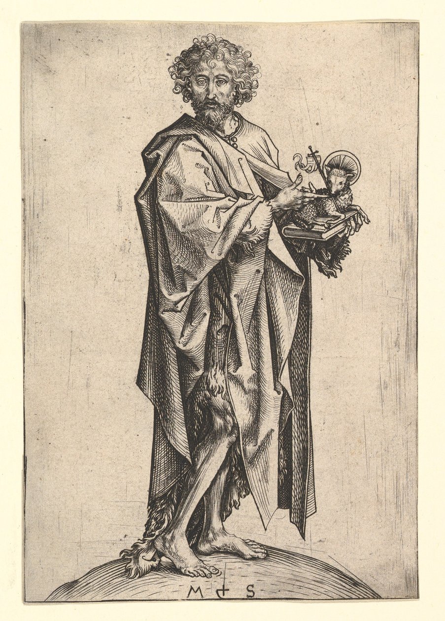 St. John the Baptist, ca. 1435-1491. od Martin Schongauer