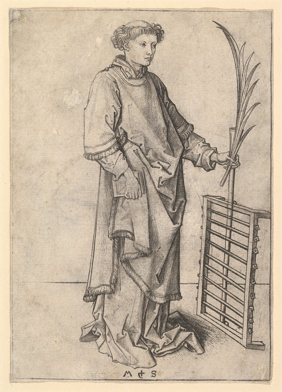 St. Lawrence, ca. 1435-1491. od Martin Schongauer