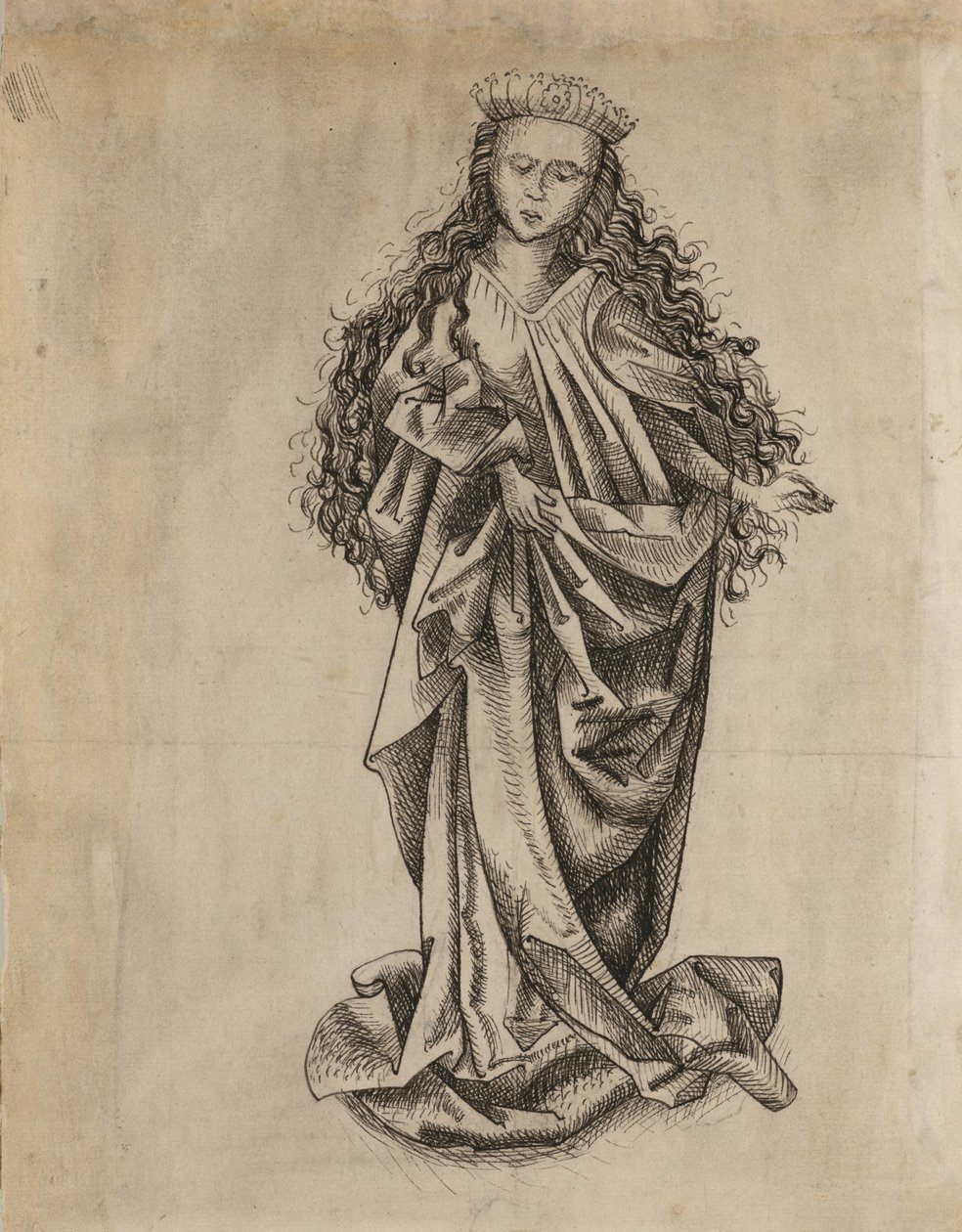 Stojící svatá žena od Martin Schongauer