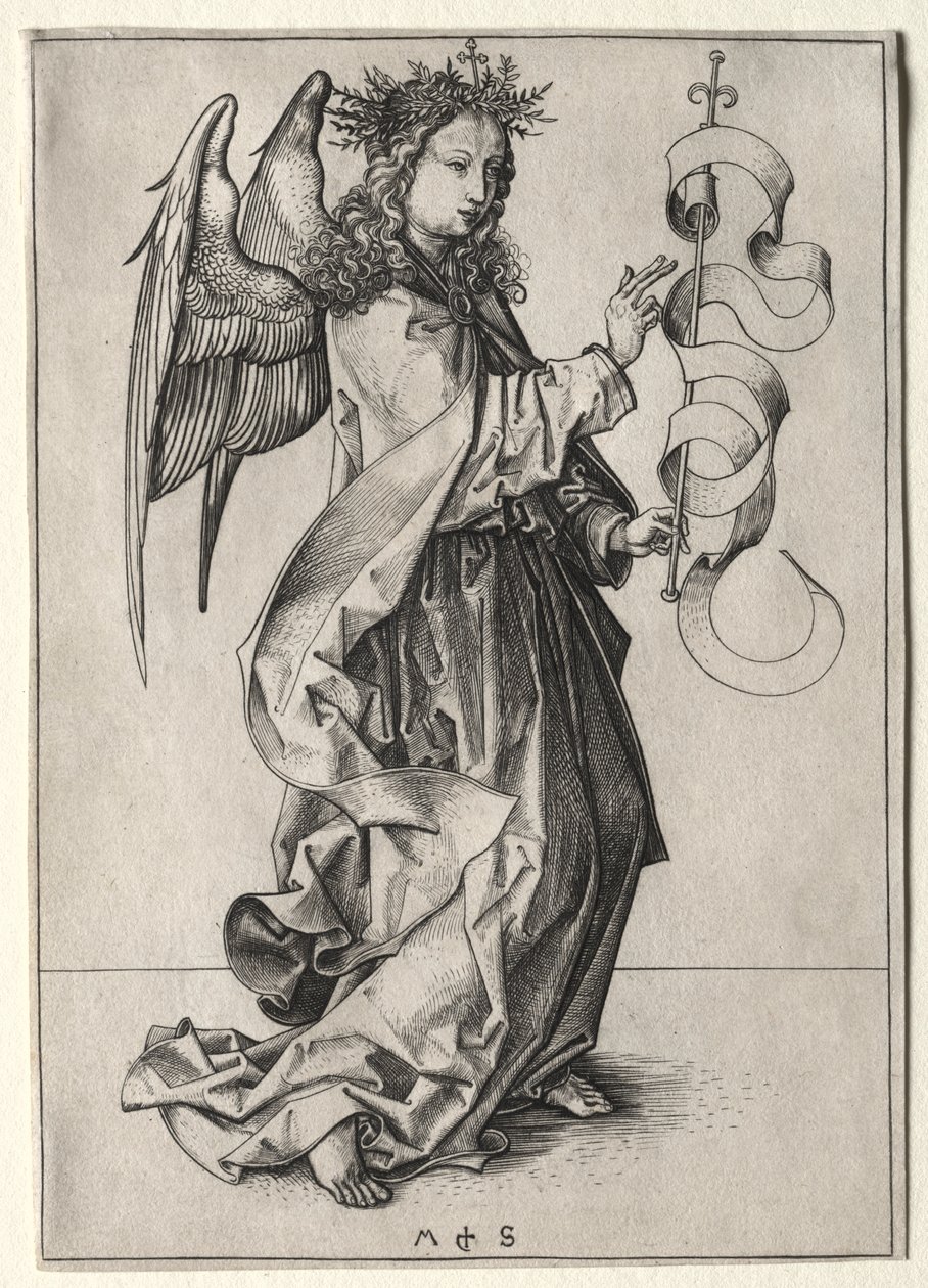 Anděl zvěstování od Martin Schongauer