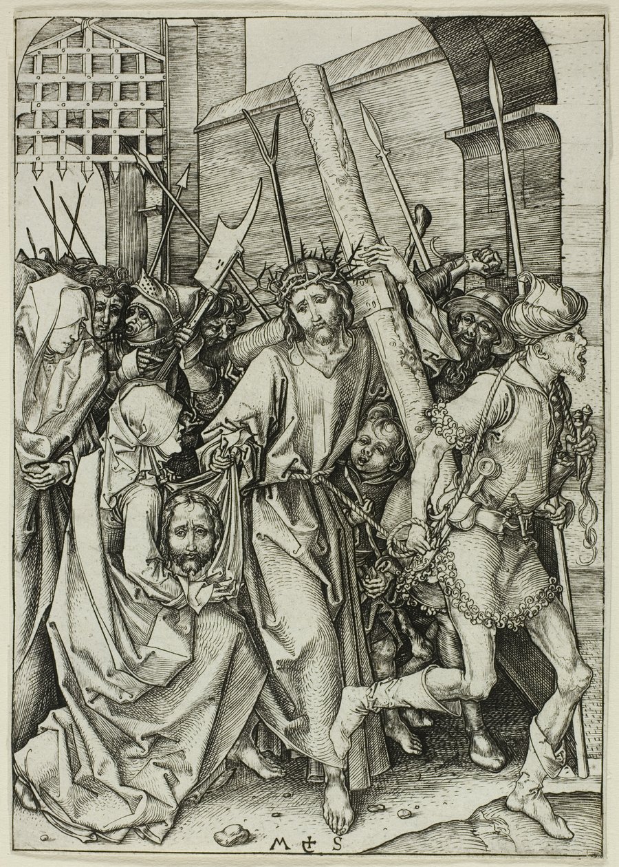 Nesení kříže, z Umučení od Martin Schongauer