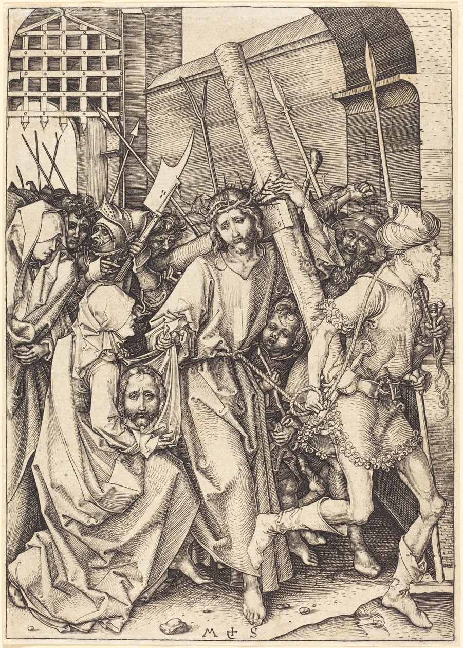 Nesení kříže se svatou Veronikou od Martin Schongauer