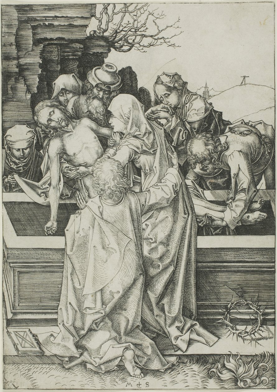 The Entombment, od The Passion od Martin Schongauer
