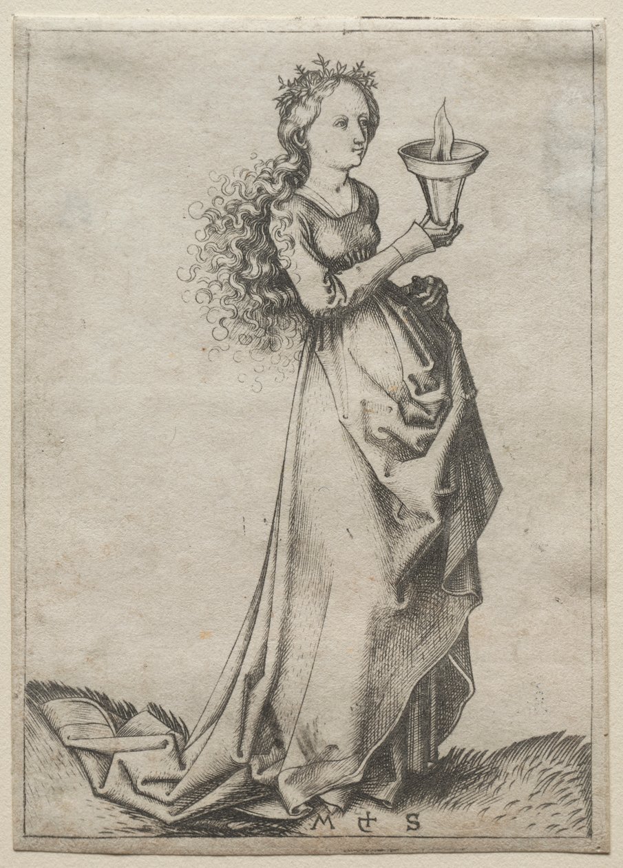 První moudrá panna od Martin Schongauer