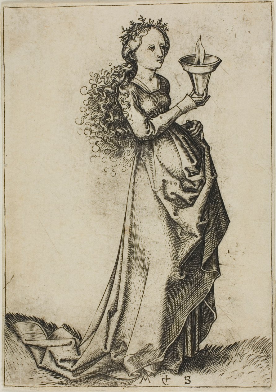 První moudrá panna od Martin Schongauer