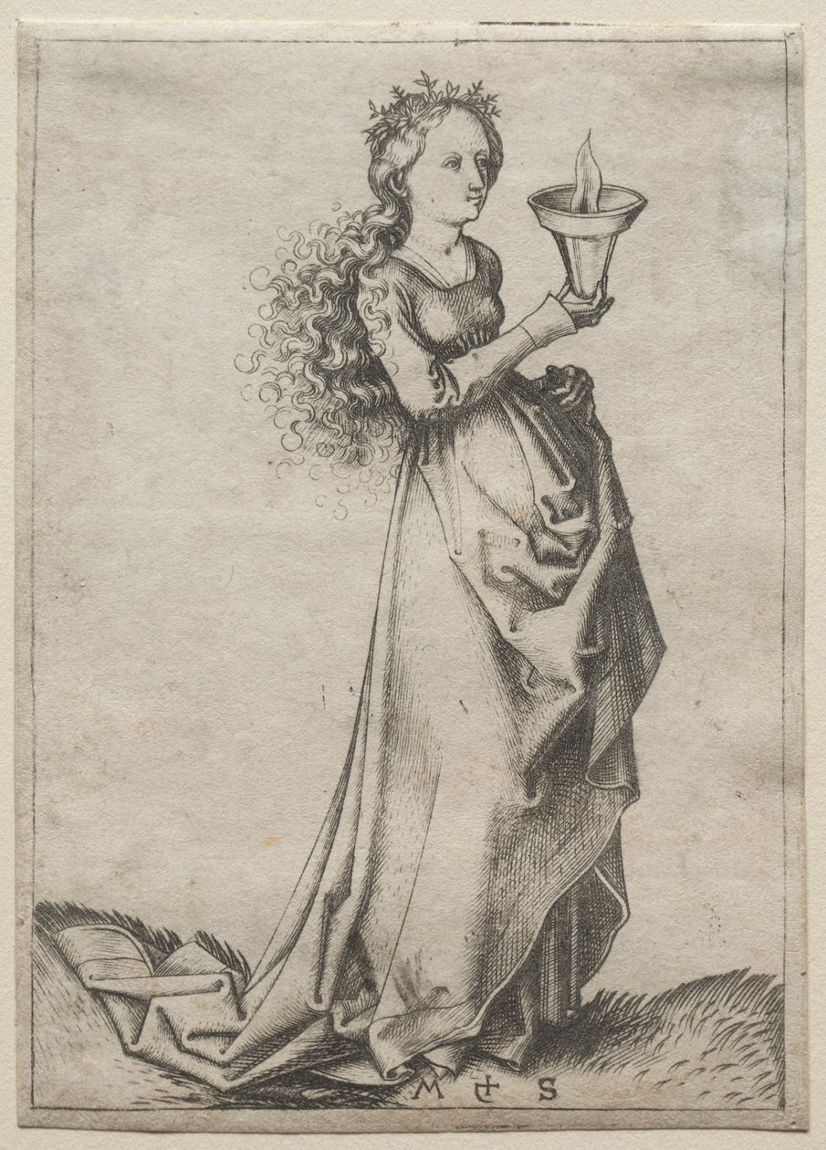 První moudrá panna. od Martin Schongauer