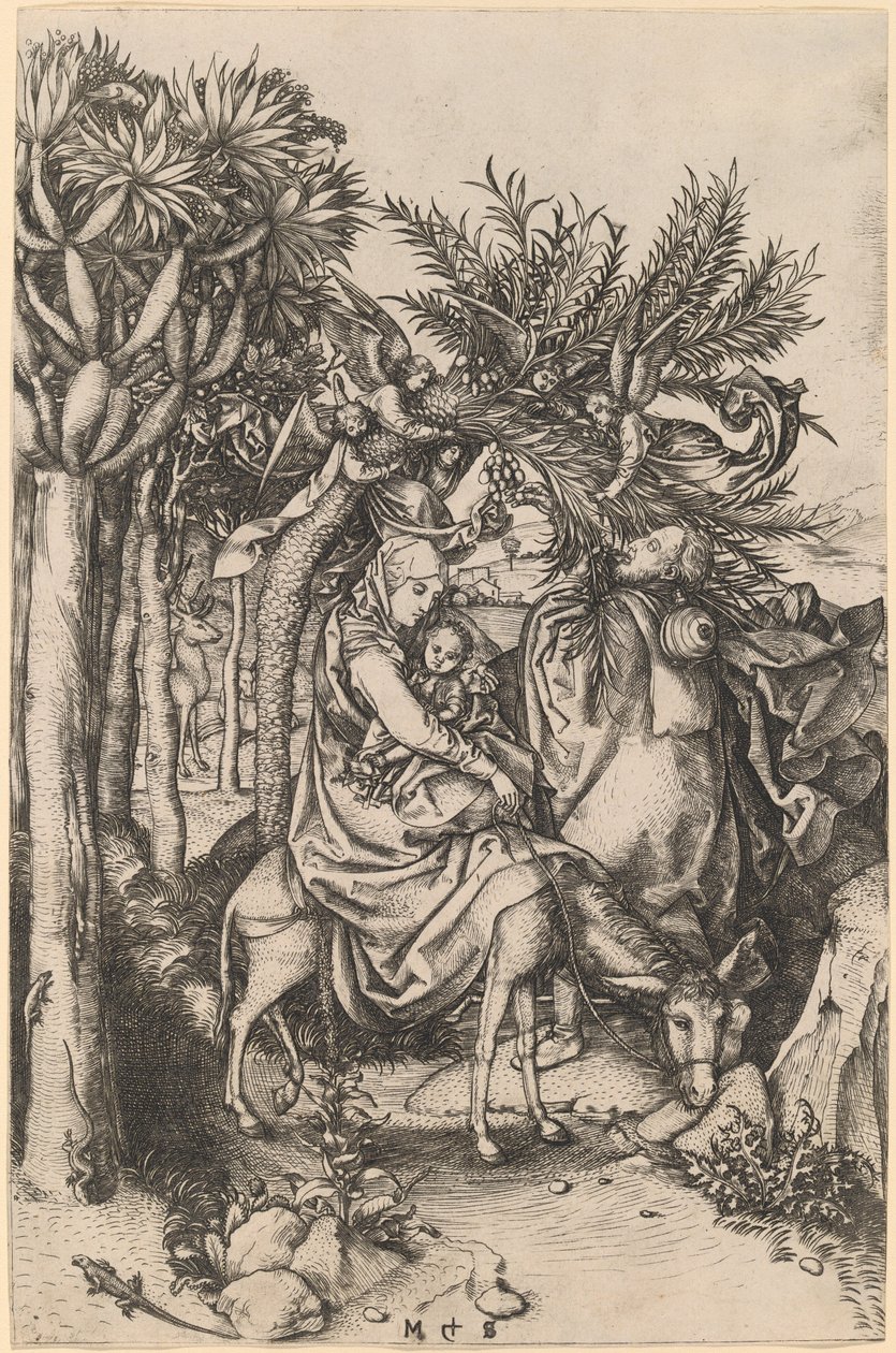 Útěk do Egypta od Martin Schongauer
