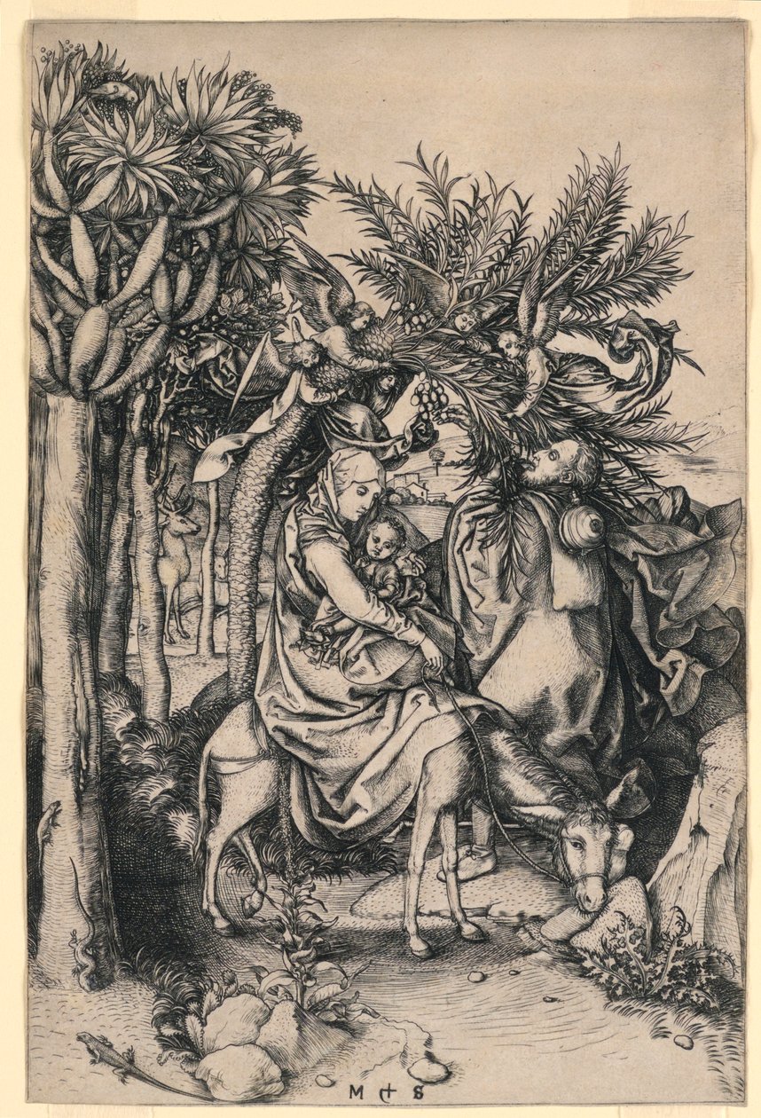 Útěk do Egypta od Martin Schongauer