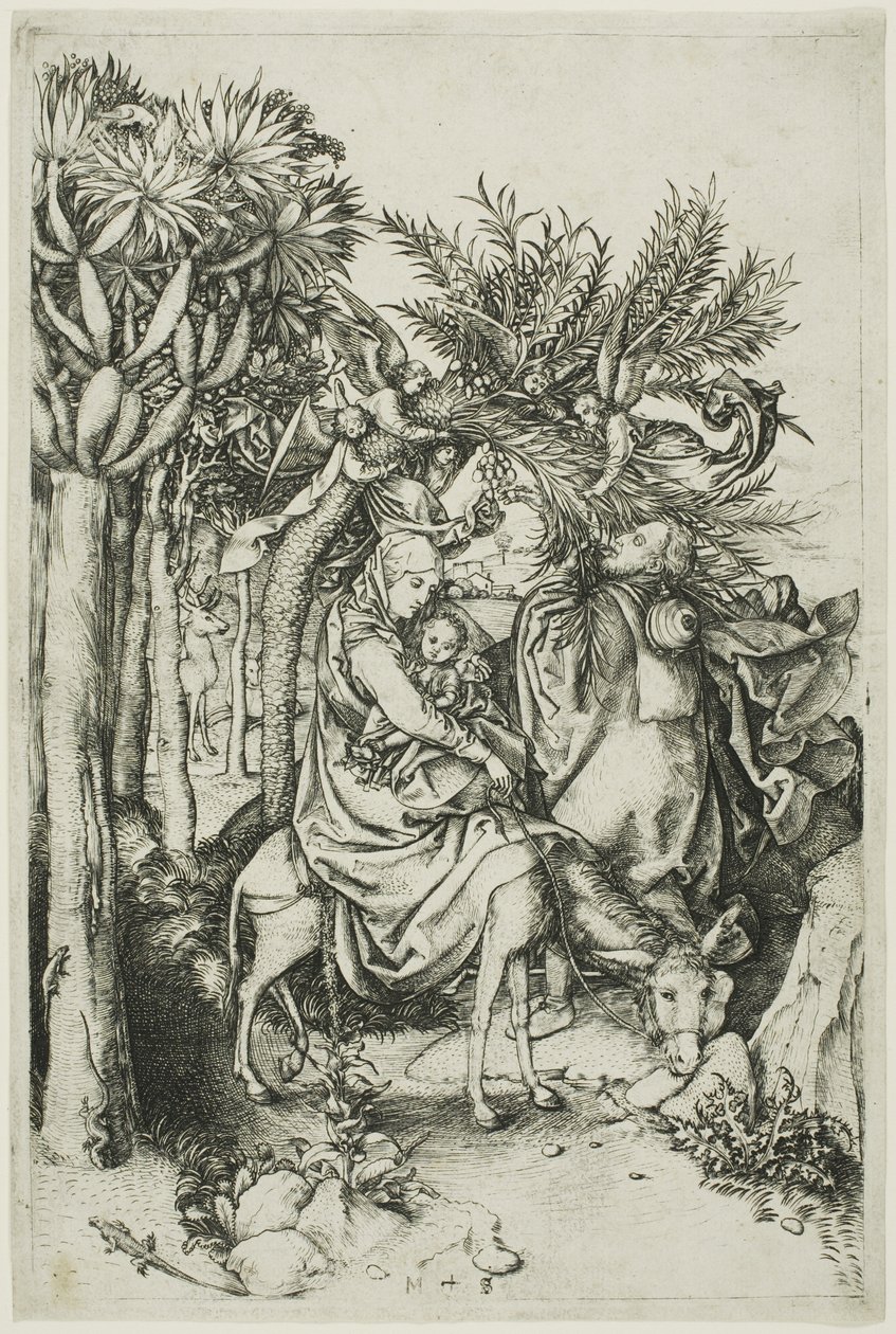 Útěk do Egypta od Martin Schongauer