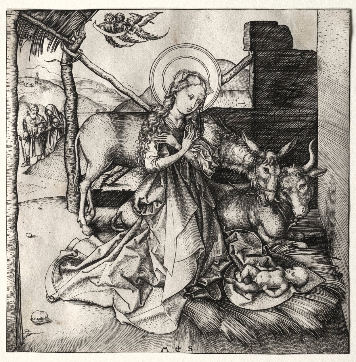 Život Kristův: Narození Páně, c. 1480-1490. od Martin Schongauer