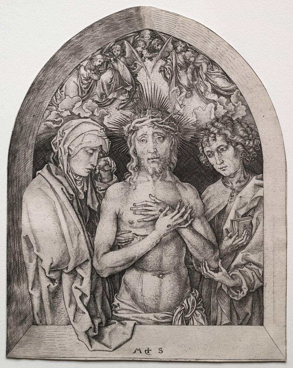 Muž smutku. od Martin Schongauer