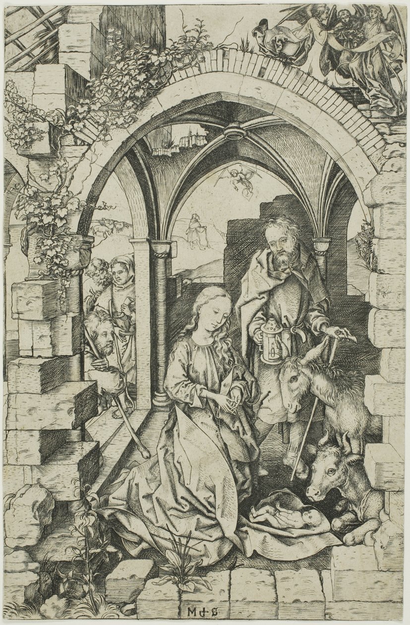 Narození Páně, ze života Panny Marie od Martin Schongauer