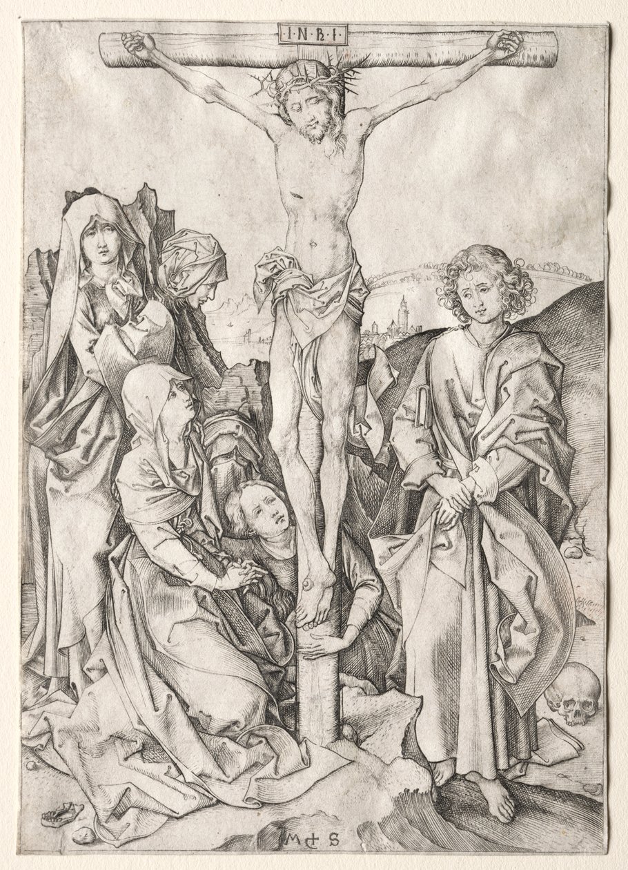 Umučení: Kristus na kříži od Martin Schongauer