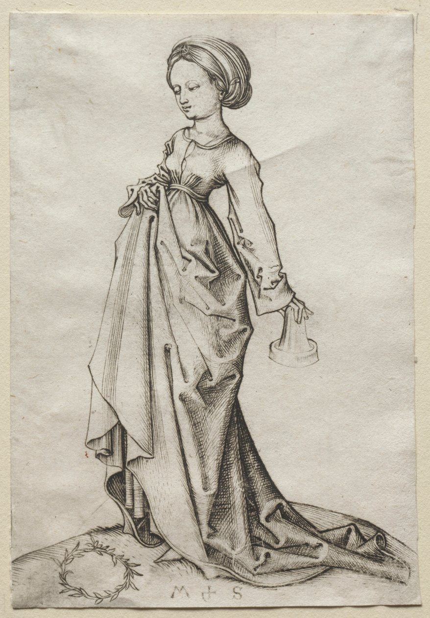 Druhá z pošetilých panen. od Martin Schongauer