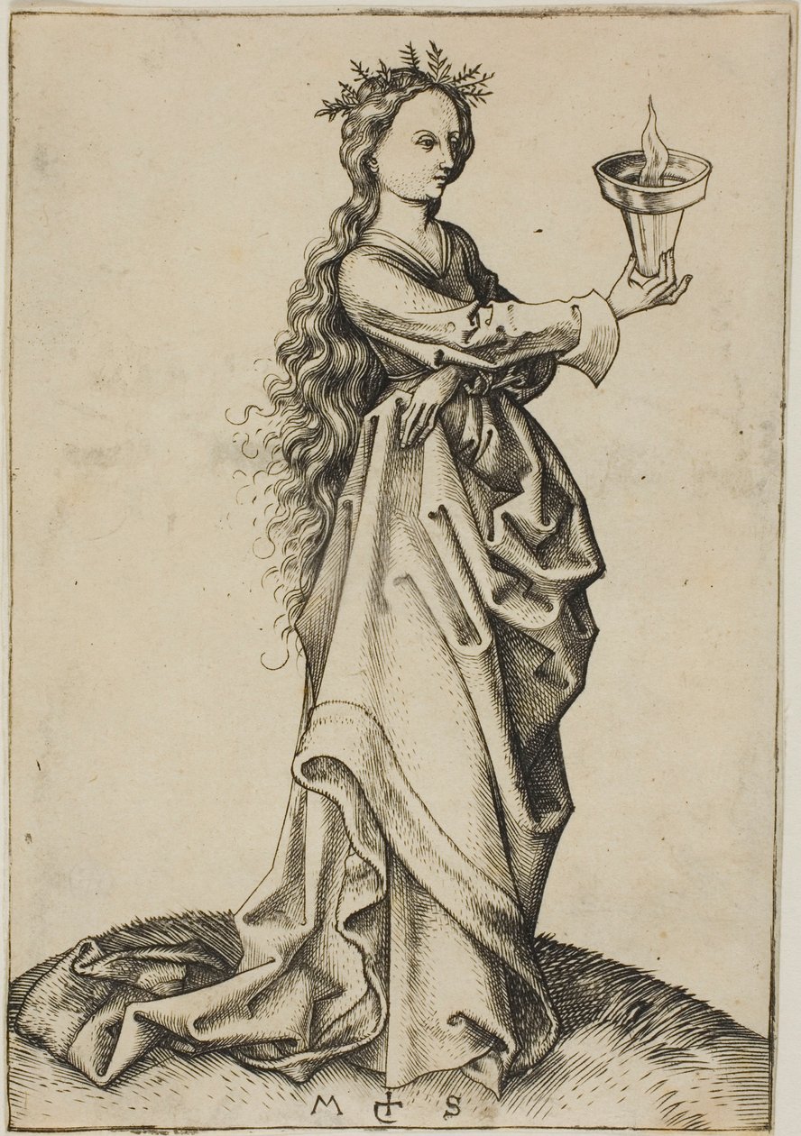 Třetí moudrá panna od Martin Schongauer