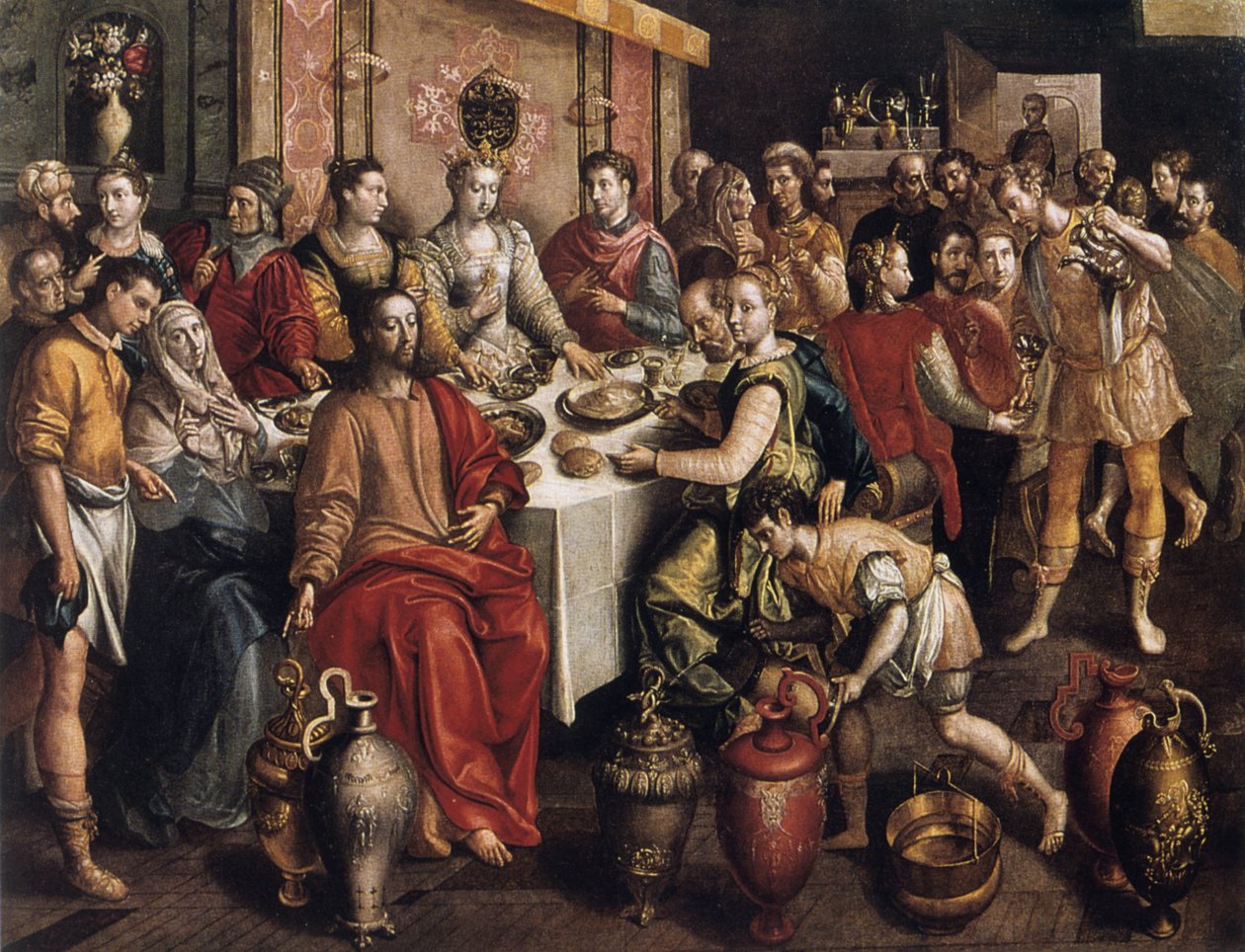 Manželství v Káně, 1596-1597 od Maarten de Vos