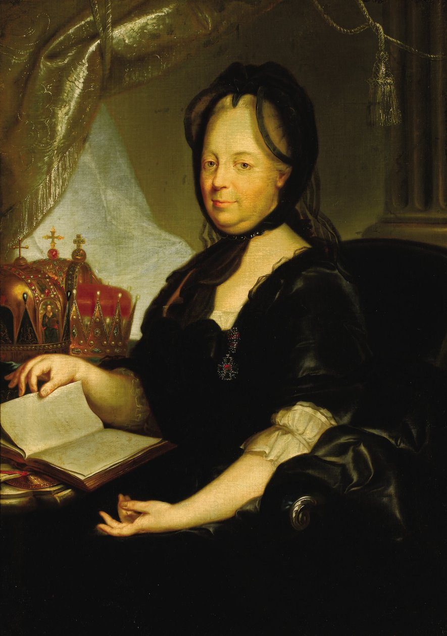 Kateřina II ve smutku, 1760 od Martin van Meytens the Younger