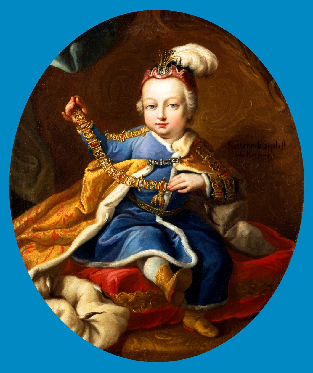 Princ Josef, budoucí rakouský císař Josef II. jako dítě, 18. století od Martin van Mytens II
