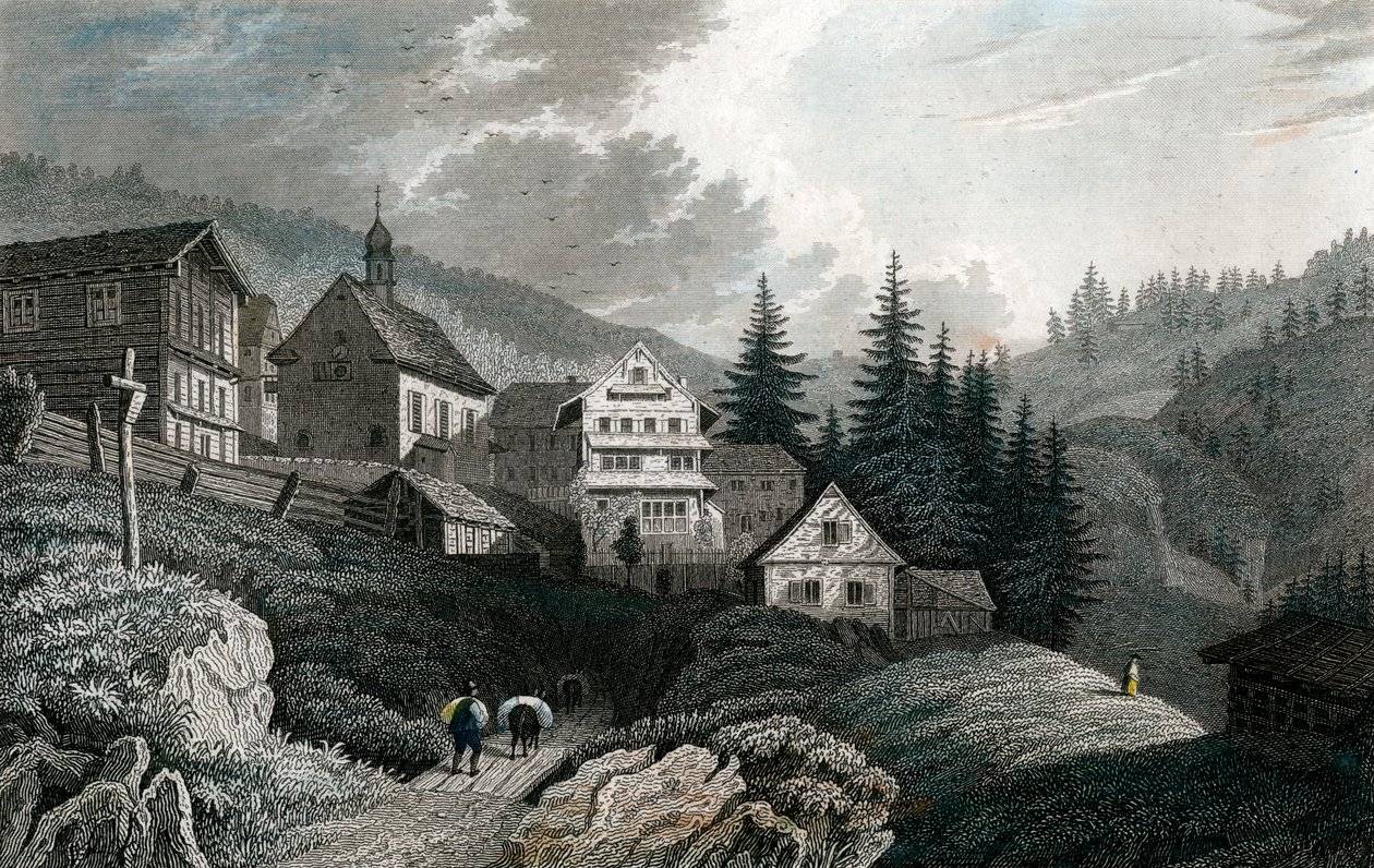 Kostel Maria Schnee, Rigi, Švýcarsko, 1850. od Martini