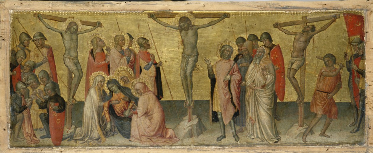 Ukřižování Krista, kolem roku 1390 (tempera na topolovém dřevě) od Martino de Bartolomeo