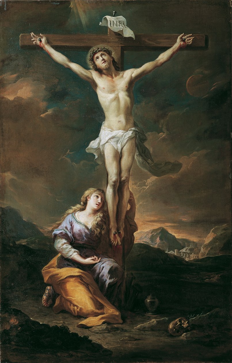 Krucifix s Máří Magdalénou od Martino Altomonte