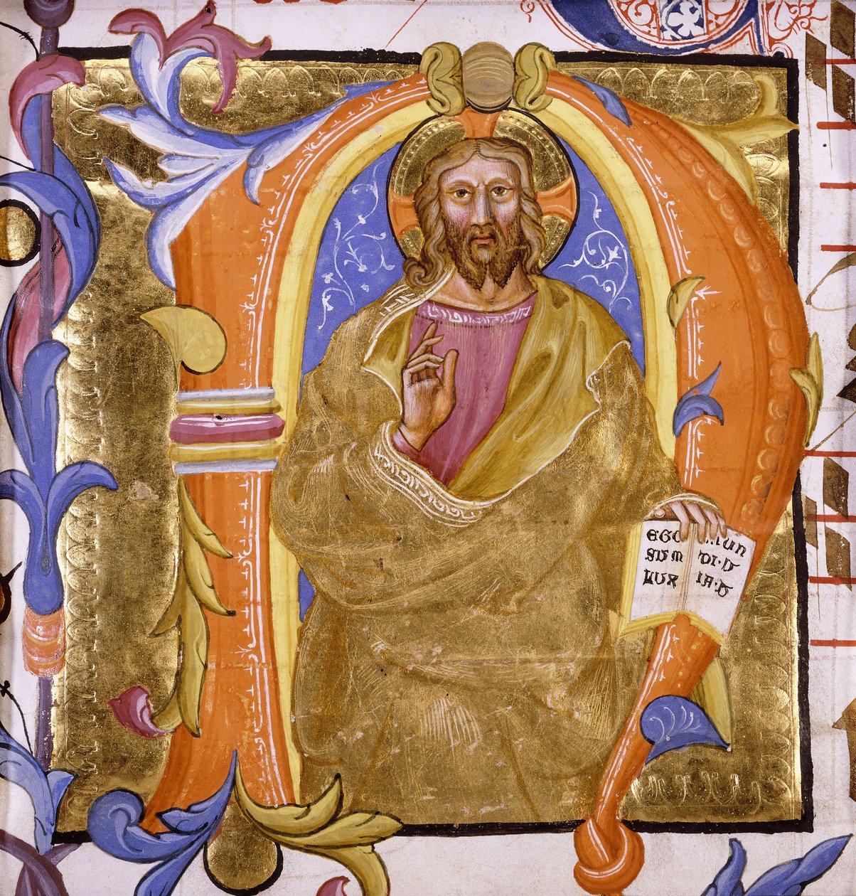 Kristus jako světlo světa, kolem roku 1400 od Martino de Bartolomeo