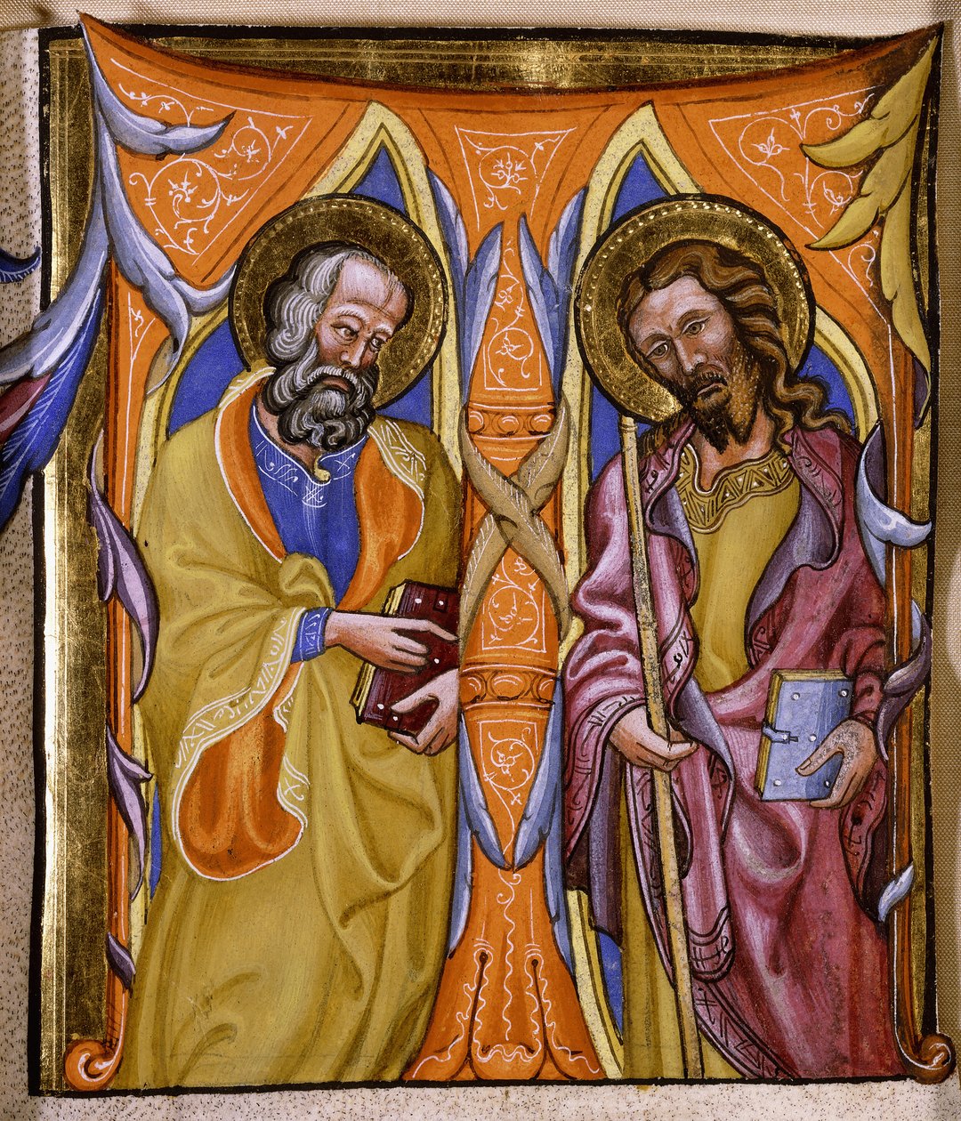 Svatí Filip a Jakub, kolem roku 1400 od Martino de Bartolomeo