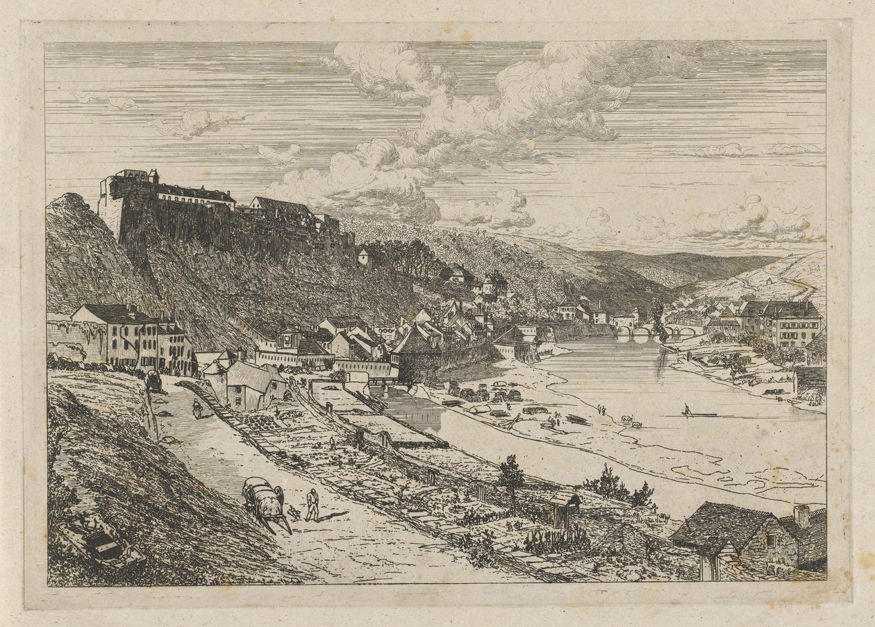 Pohled na Bouillon od Martinus Antonius Kuytenbrouwer jr.