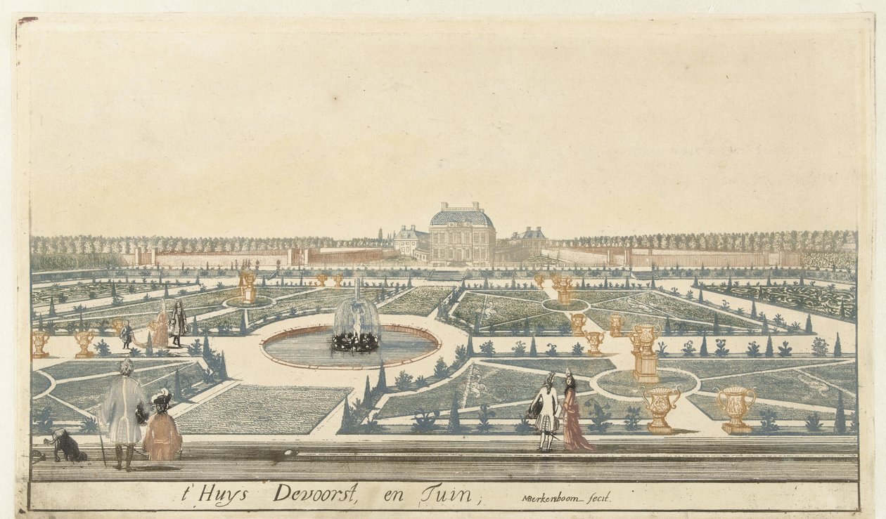 Pohled na Huis De Voorst od Martinus Berkenboom