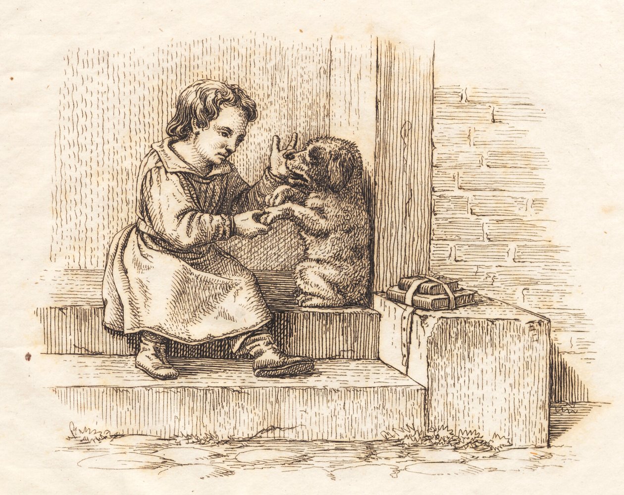 Ilustrace k "Půl sta bajek pro děti" od Hey od Martinus Rørbye