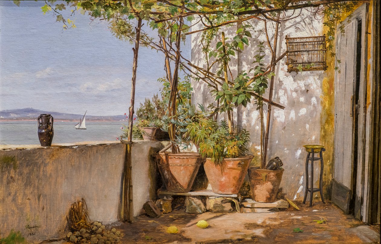 Loggia, Procida od Martinus Rorbye
