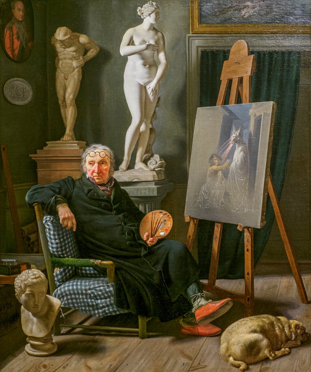 Malíř Christian August Lorentzen od Martinus Rorbye