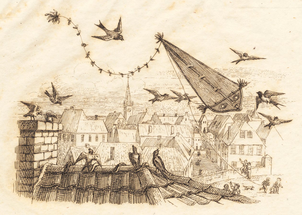 Ilustrace k "Půl sta bajek pro děti" od Hey od Martinus Rørbye