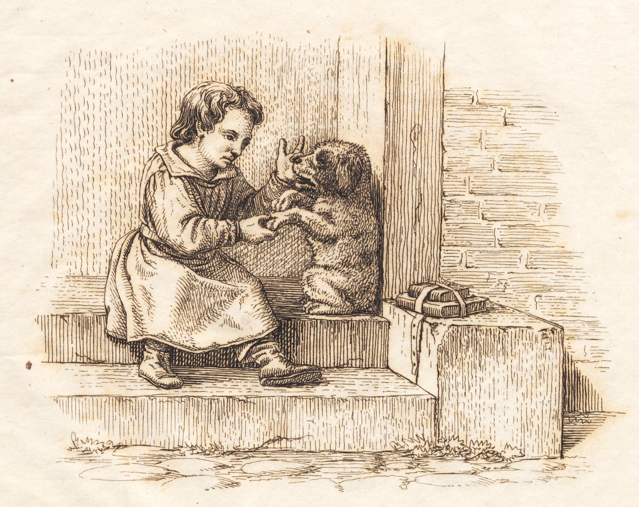 Ilustrace k "Půl sta bajek pro děti" od Hey od Martinus Rørbye