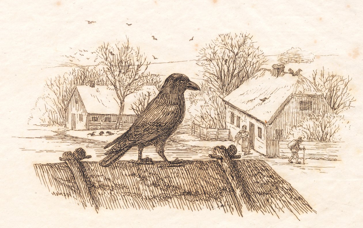 Ilustrace k "Půl sta bajek pro děti" od Hey od Martinus Rørbye