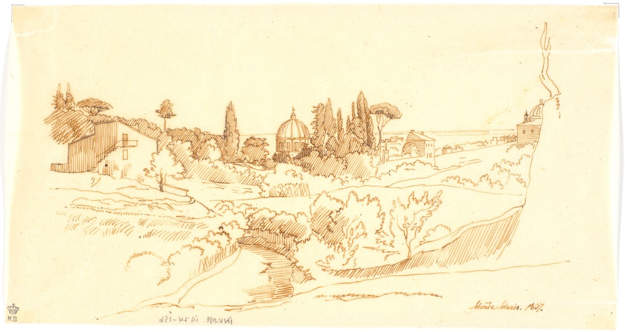 Monte Mario od Martinus Rørbye