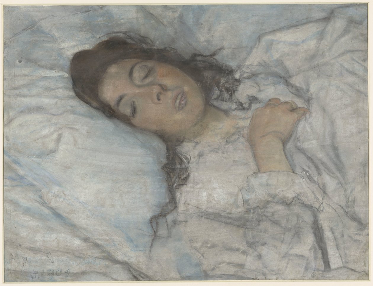 spící žena od Martinus van Andringa (signed by artist)