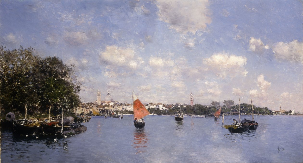 Benátský pohled, od Martín Rico y Ortega