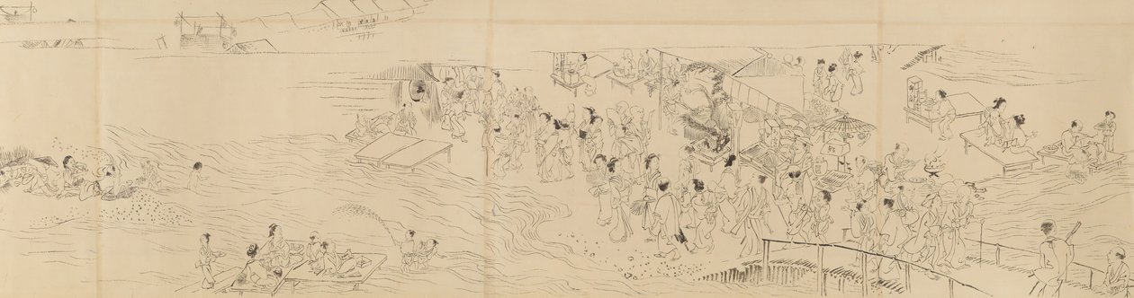 Zábavy v Kjótu ve čtyřech ročních obdobích, konec 18. století. od Maruyama Okyo