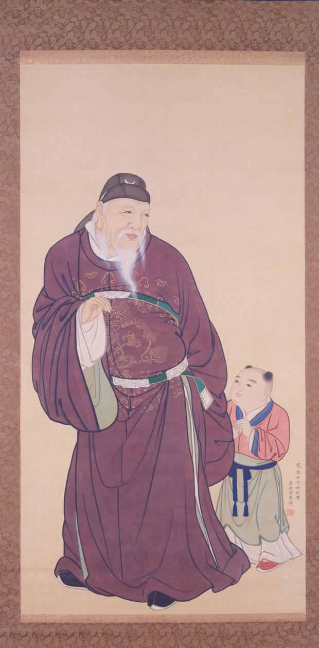Guo Ziyi s dítětem od Maruyama Okyo